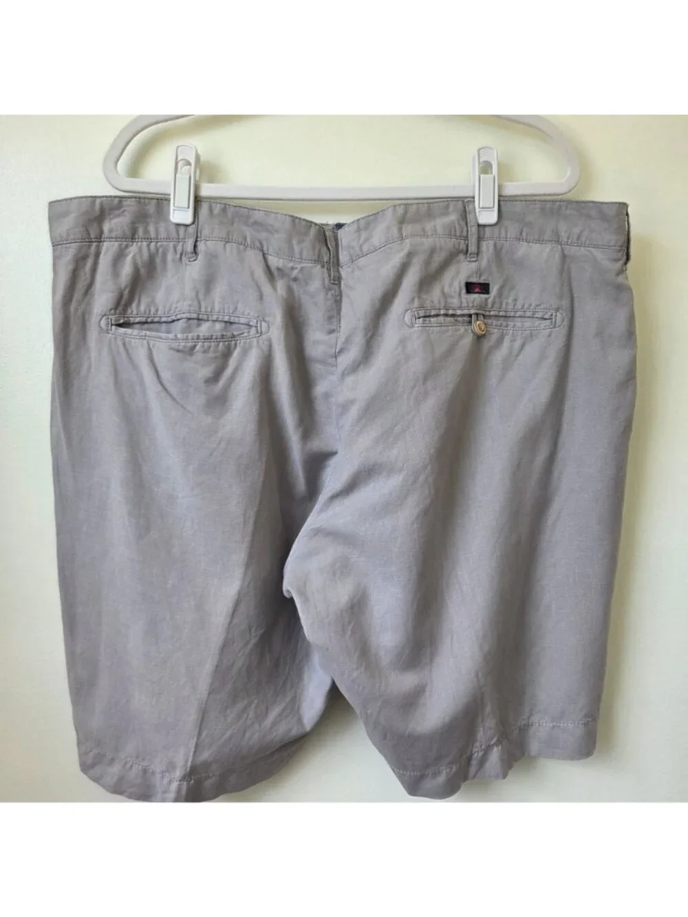 Faherty Men's Malibu Linen Blend Gray Shorts Size 42